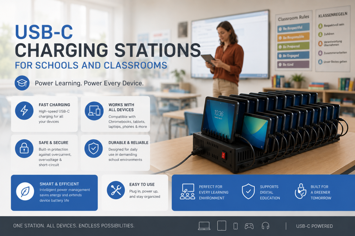 USB-C Charging Solutions for Education & Classrooms
