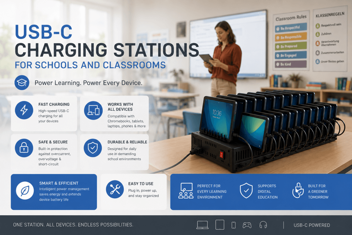 USB-C Charging Solutions for Education & Classrooms