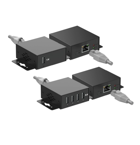 4-Port USB 2.0 Extender Hub, 0-120M