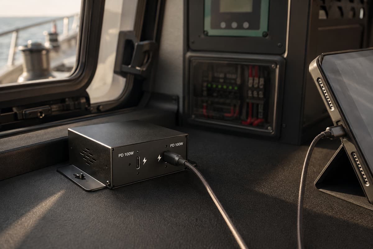 DC-to-USB Charging for Vehicles, Marine & Off-Grid Power Systems